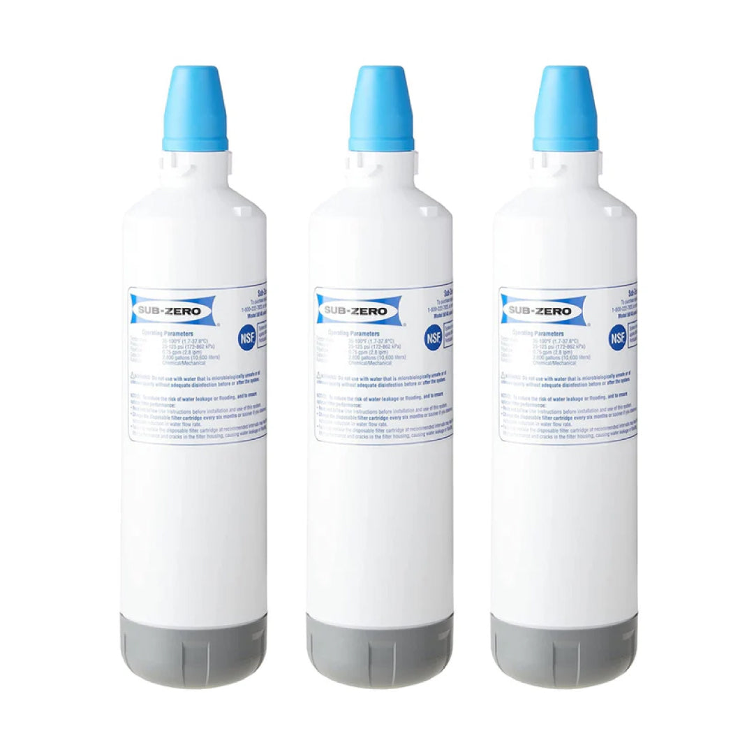 Side view of the Sub-Zero 7012333 UC-15 ice maker water filter, designed for optimal filtration and easy installation.